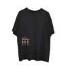 Black Imagine Dragons Live in Vegas T shirt featuring a small front graphic with the bands name event title and three skeletal hand illustrations