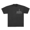 Black Imagine Dragons Hollywood Bowl T shirt featuring a minimalist front design with a silver sword graphic above the bands name in a medieval style font Hollywood Bowl is printed below in a subtle elegant typeface A stylish understated tee for fans of the band